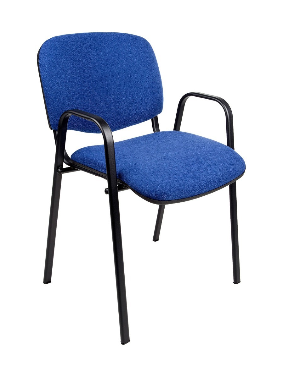 MILOS-Donkerblauw-Stof-Zwart frame