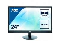 AOC M2470SWH LED display 61 cm (24") 1920 x 1080 pixels Full HD Black