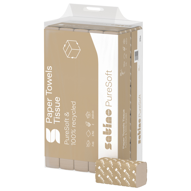 papier, tissues, koker, ongebleekte, 80% recycled