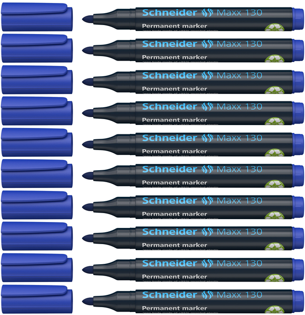 marker, permanent marker, blue marker, schneider, fine point
