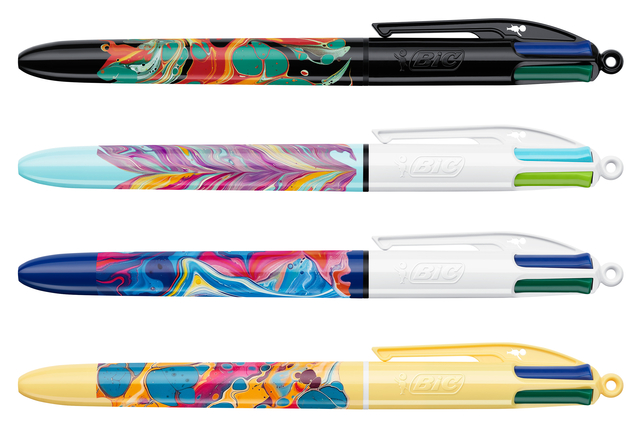 rollerball, pen, felt-tip, colorful, multicolor