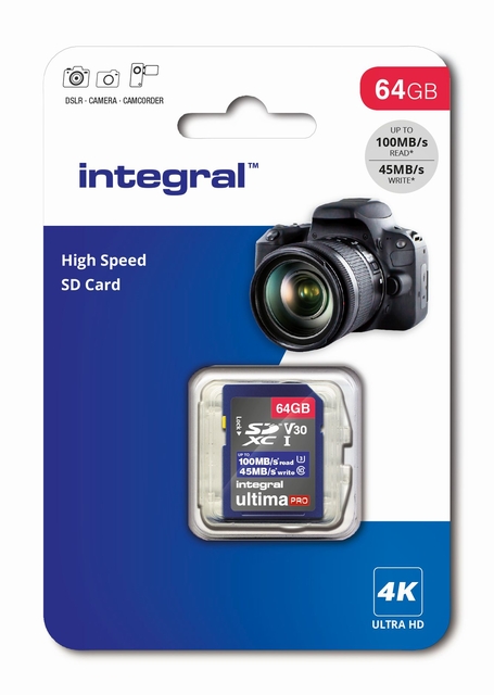 Geheugenkaart Integral SDHC-XC 64GB