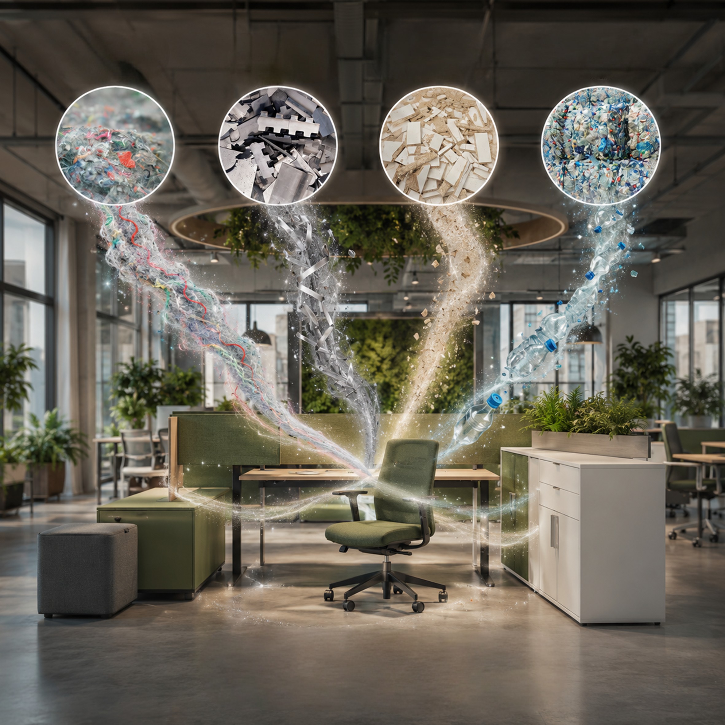 kantoor, bureau, kantoorstoel, werkplek, opbergsysteem