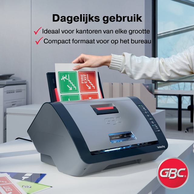 kassalabels, kassaapparaat, documentenprinter, blauwe/grijze kassa, bankpassen scanner