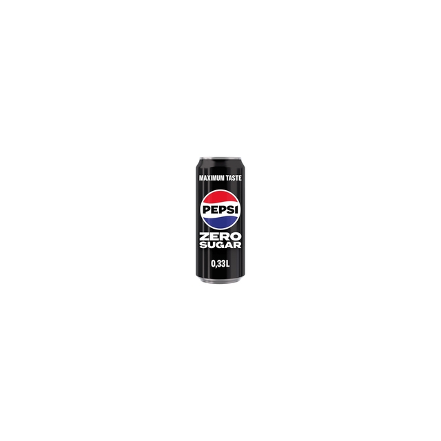 cola, pepsi, blikje, 0,33L, zero sugar