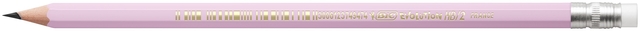 Potlood Bic HB met gom pastel assorti blister 5 stuks