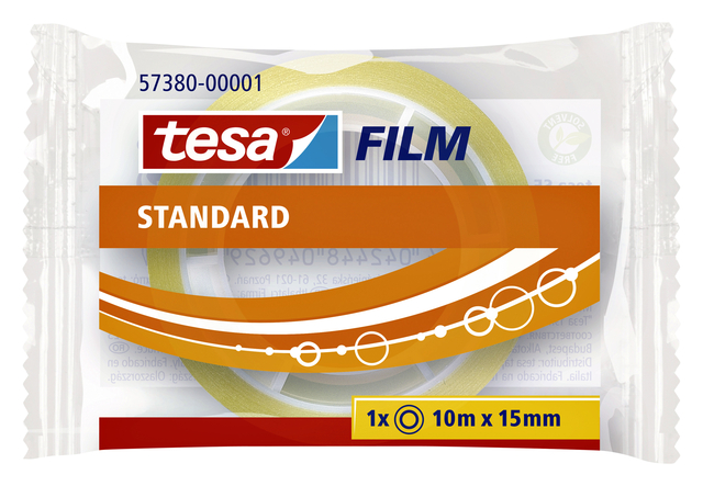 Plakband tesafilm® Standaard 10mx15mm transparant