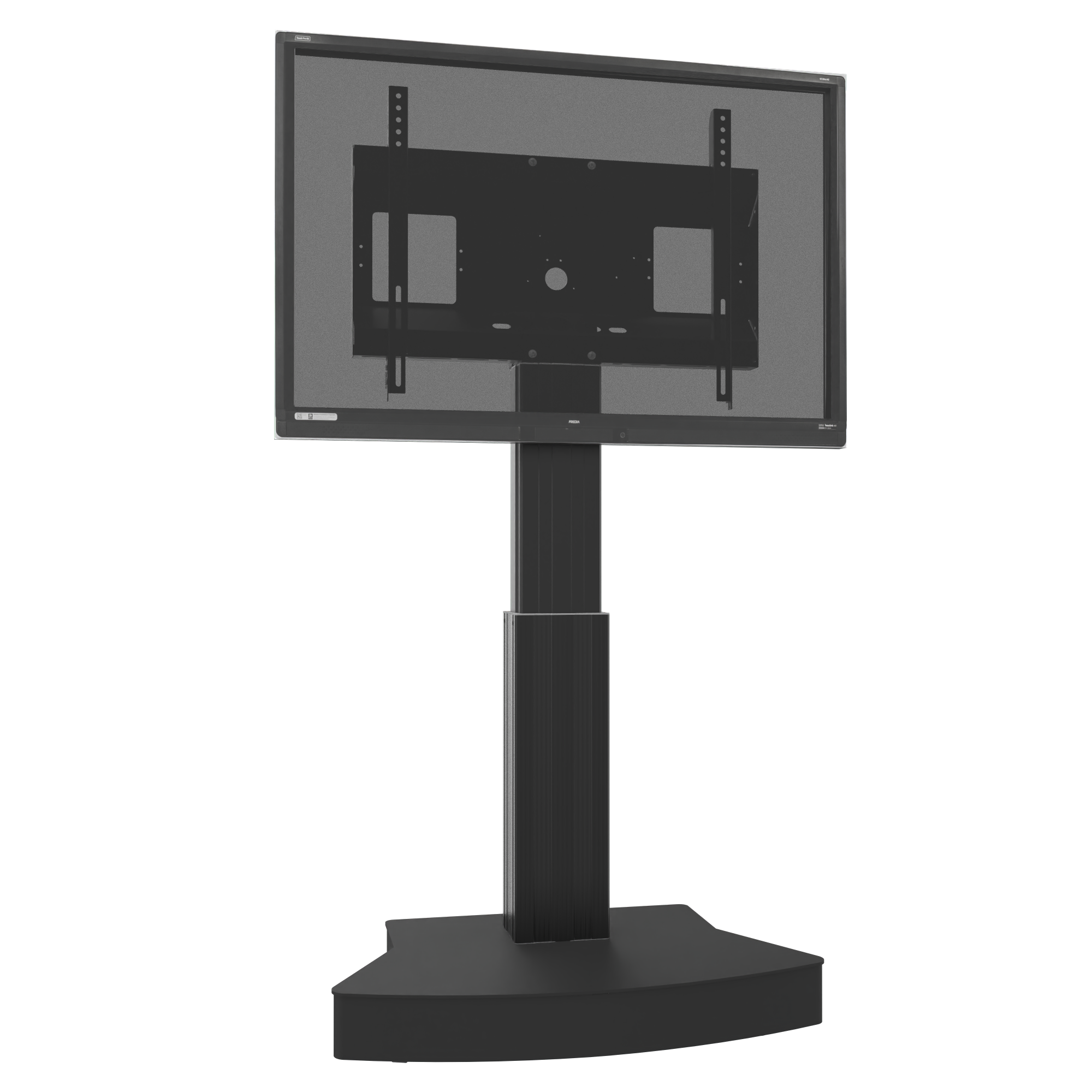 Elektrisch in hoogte verstelbare verrijdbare standaard voor monitoren en tv, slag 50 cm