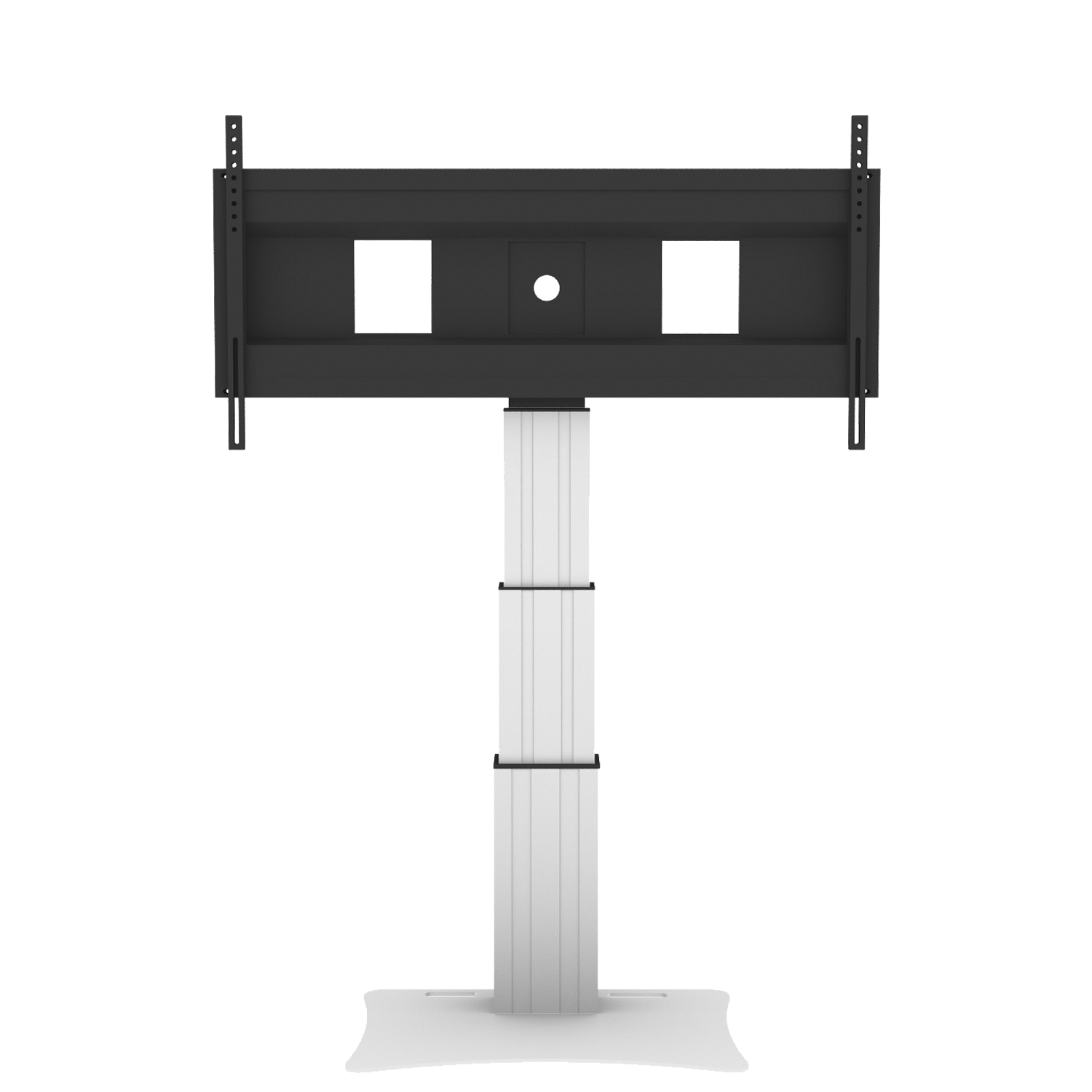 Elektrisch in hoogte verstelbare XL monitorstandaard, 70 cm slag