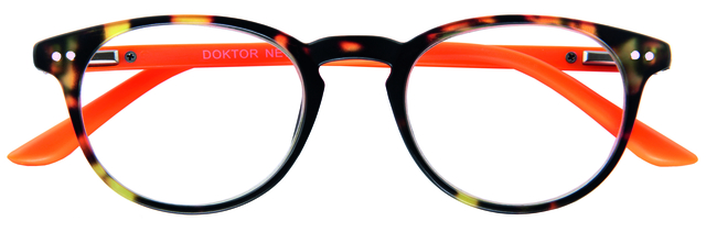 eyewear, glasses, round frame, tortoise shell, orange temples