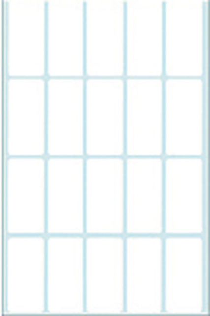 Etiket HERMA 2400 19x40mm wit 640 stuks