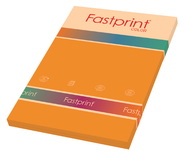 Kopieerpapier Fastprint A4 160gr oranje 50vel