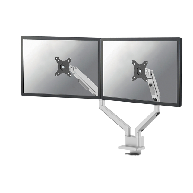 Monitorarm Neomounts NEXT Slim 2 schermen 32 inch zilver