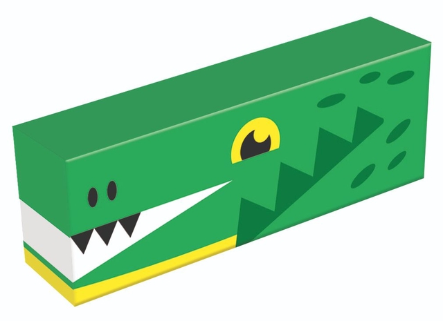 kantoorartikelen, etui, potlood, doos, geometrisch patroon