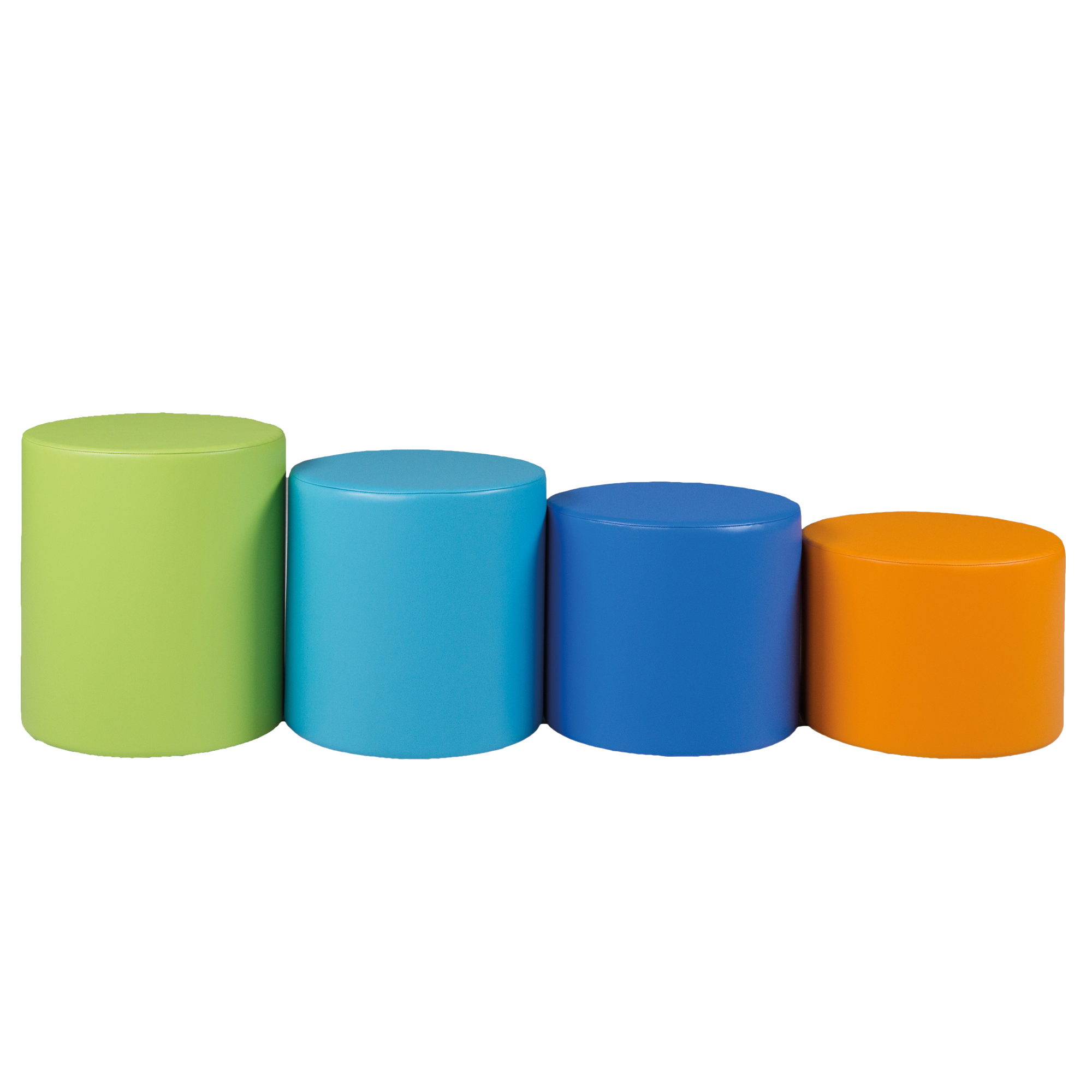 Spot kinderkruk rond met stoffen of eco-lederen bekleding