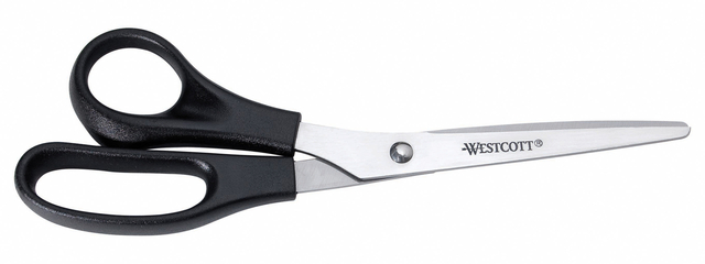 schaar, westcott, nikkel, roestvrij staal, kantoor