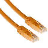 ACT Oranje 5 meter U/UTP CAT6A patchkabels met RJ45 connectoren