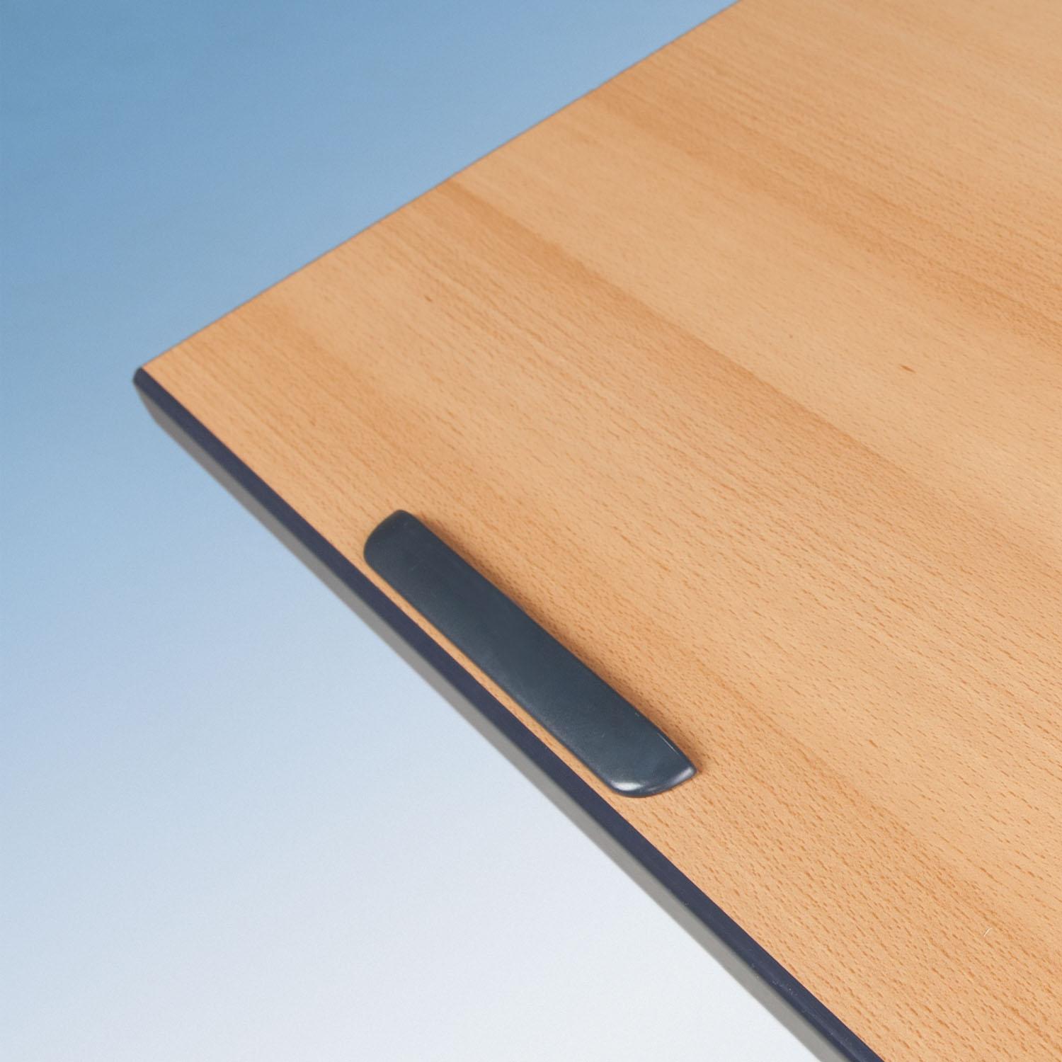 TSH50Z-K tweepersoons studententafel met melaminehars gecoat tafelblad, in hoogte en hoek verstelbaar
