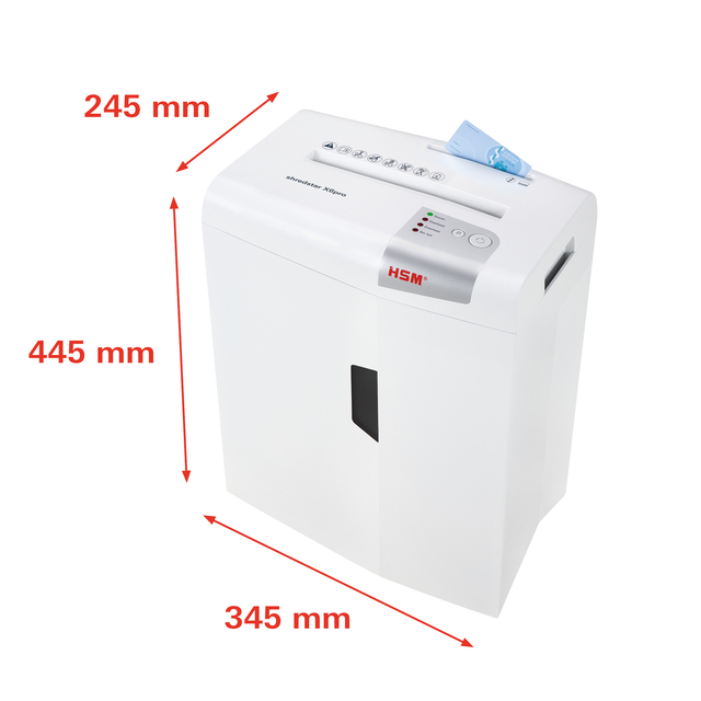 kantoorapparaat, papiervernietiger, snijkwaliteit?, wit, compact