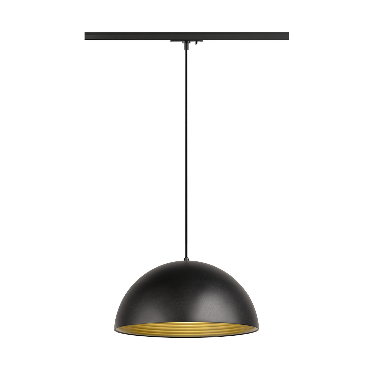 FORCHINI M 40 TRACK zw/go 1xE27, zwarte 1-f adaptr