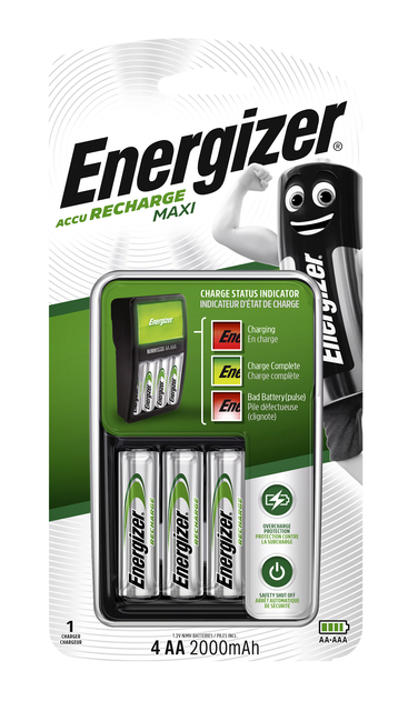 Batterij oplader Energizer incl batterijen 4xAA