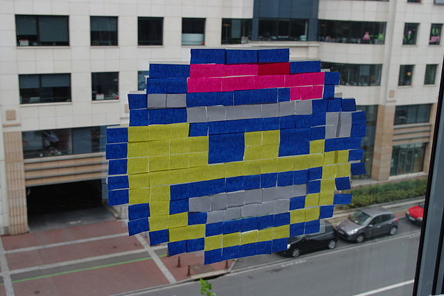 Post-It oorlog in New York Post-It oorlog in New York