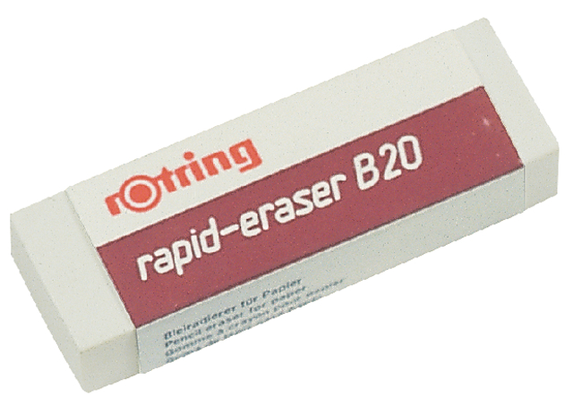 Gum rOtring Rapid B20 65x23x10mm potlood wit