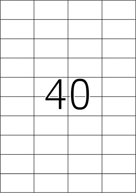 Etiket HERMA 4684 52.5x29.7mm A4 folie transparant mat