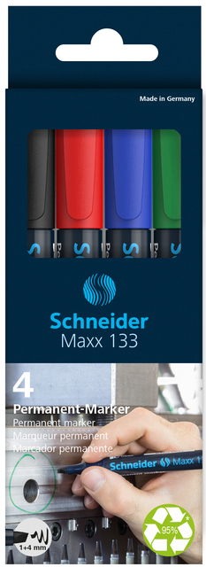 permanent marker, marker set, colored markers, whiteboard marker, Schneider Maxx 133