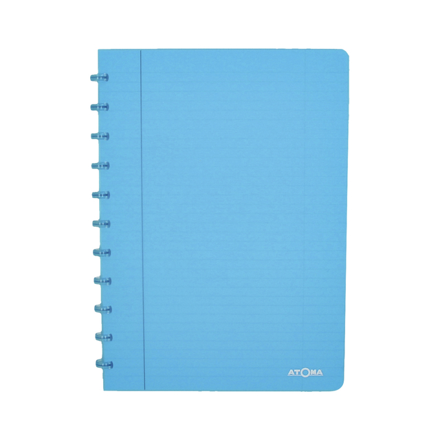 notebook, spiral-bound, blue, A5,  plastic-cover