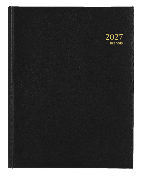 agenda, notebook, black cover, 2027, prepols