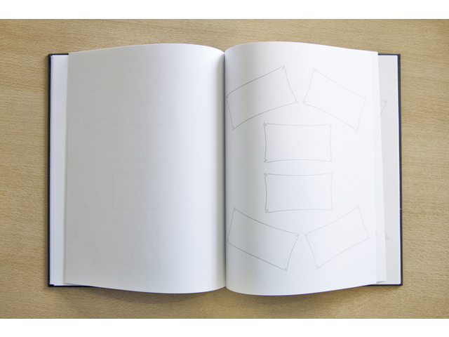 open boek, blank pagina's, notitieboek, geregistreerde lijnen, plankurven patroon