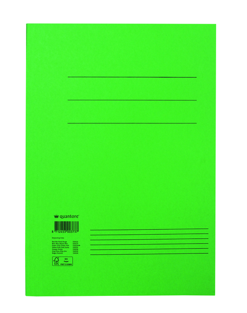 Dossiermap Quantore folio 300gr groen