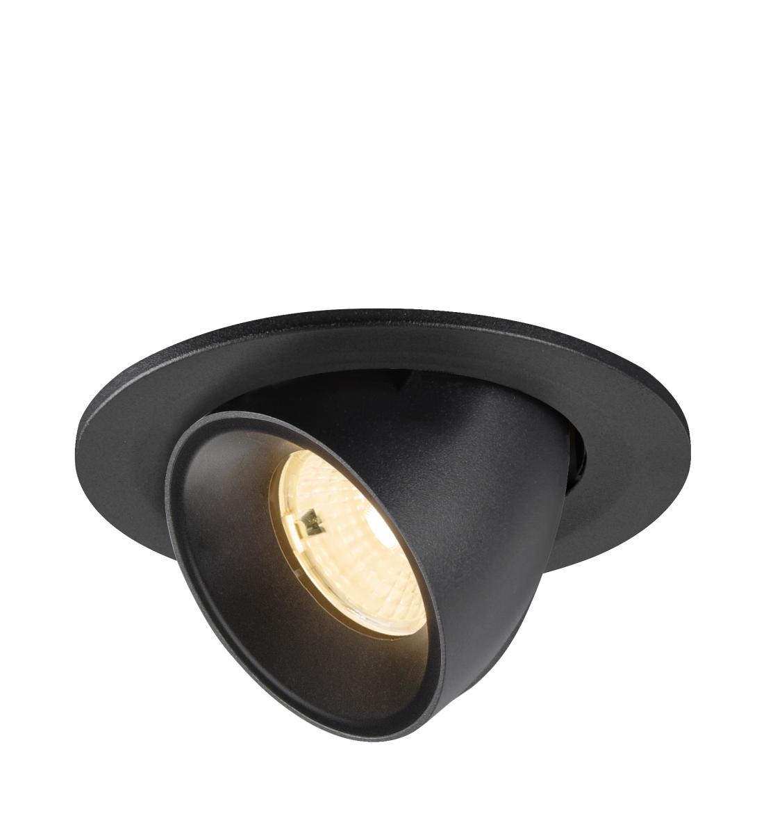 spotlights, downlight, recessed, black, LED