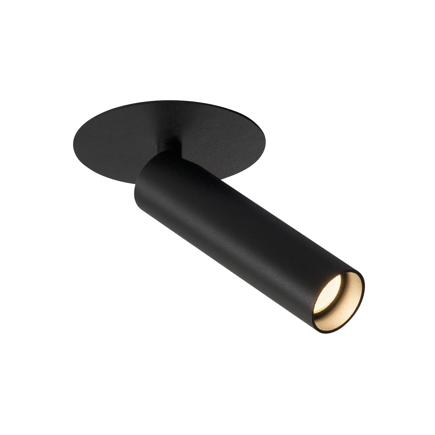 KARPO zwart 1xLED 3000K, rozet vlak