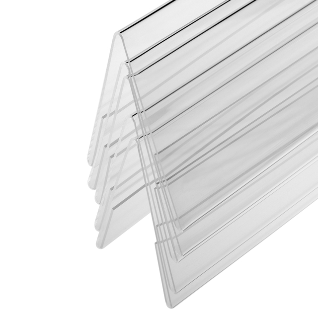 acryl stand, display stand, transparant, meerdere panelen, schuin