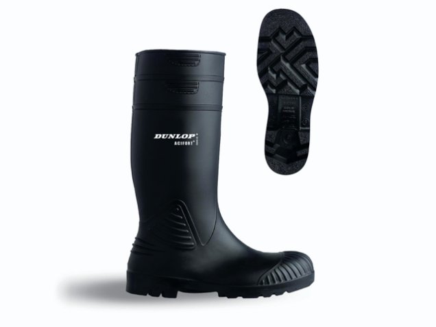 Acifort Laars zwart stalen zool Zwart maat 42