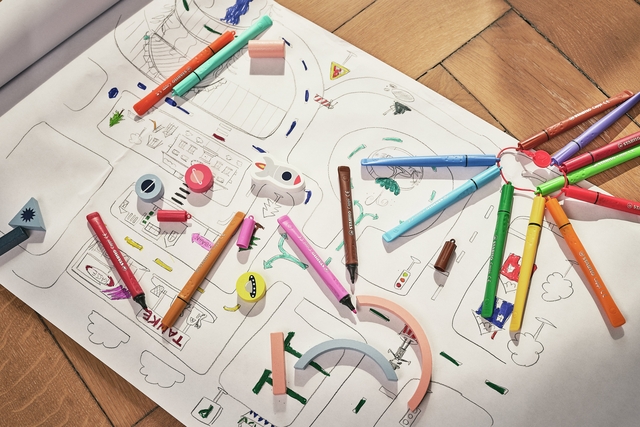 kleurpotloden, kleurpotloden-set, tekenen, tekenmateriaal, kunstproject