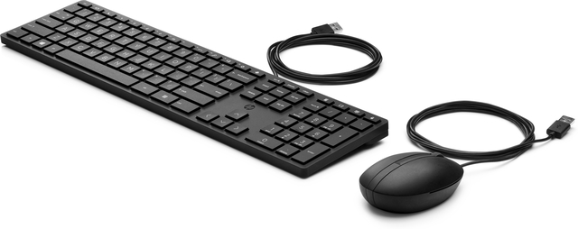 Toetsenbord + muis HP 320MK Qwerty zwart