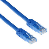 ACT Blauwe 10 meter U/UTP CAT6A patchkabels met RJ45 connectoren