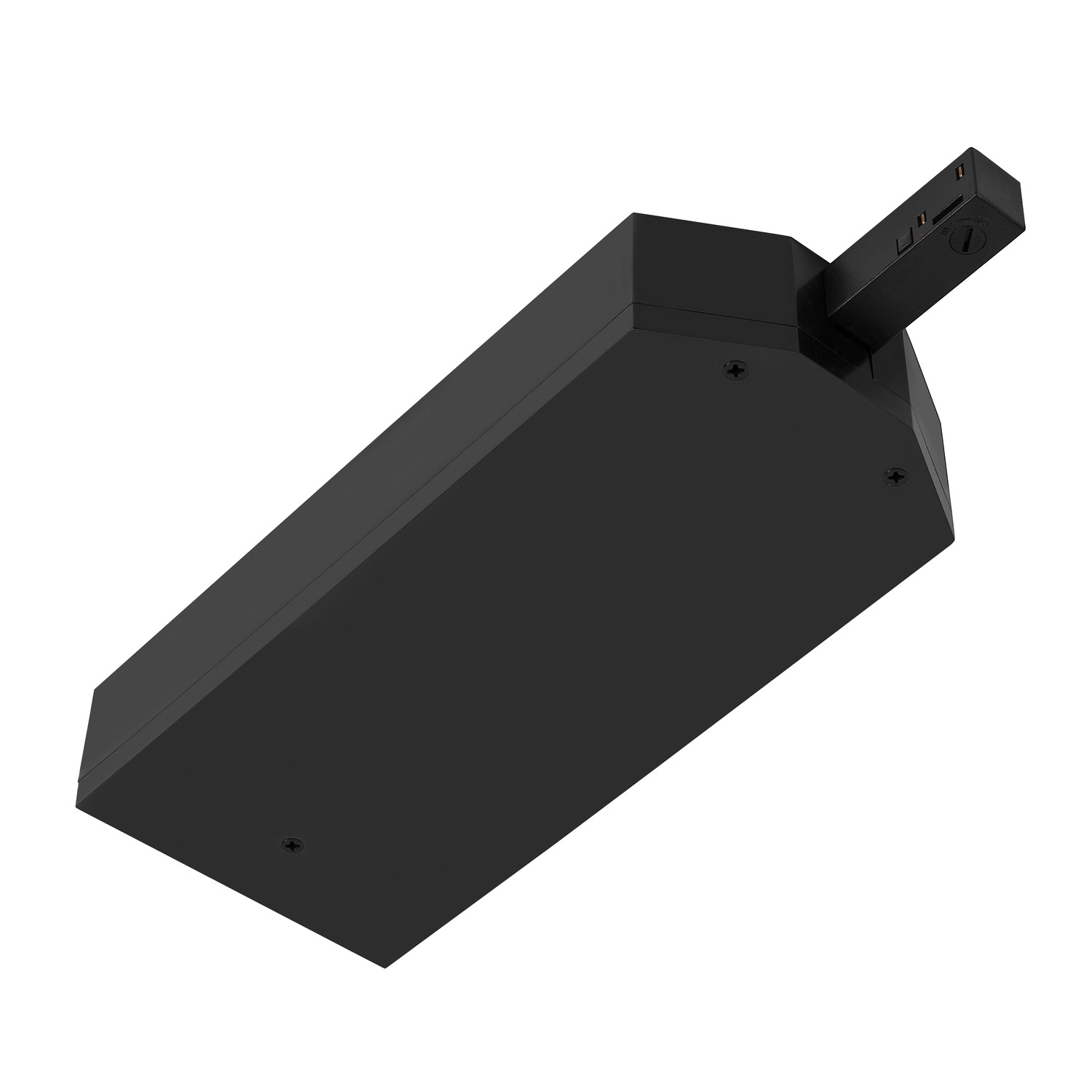 48V TRACK trafo behuizing incl eindvoeding zwart L