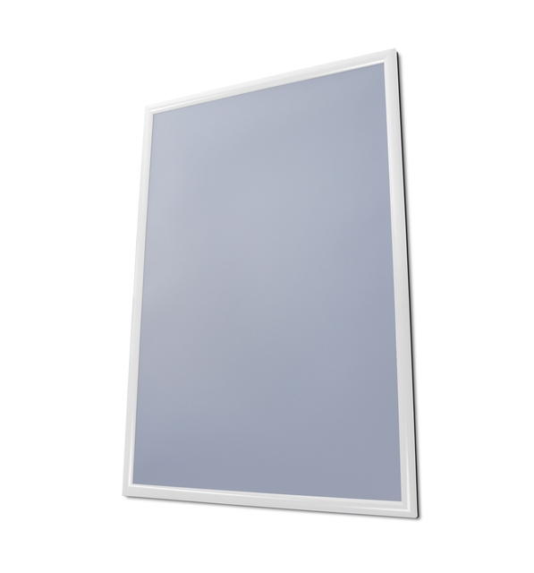wit frame, blauwe paneel, poster, lijst, wanddecor