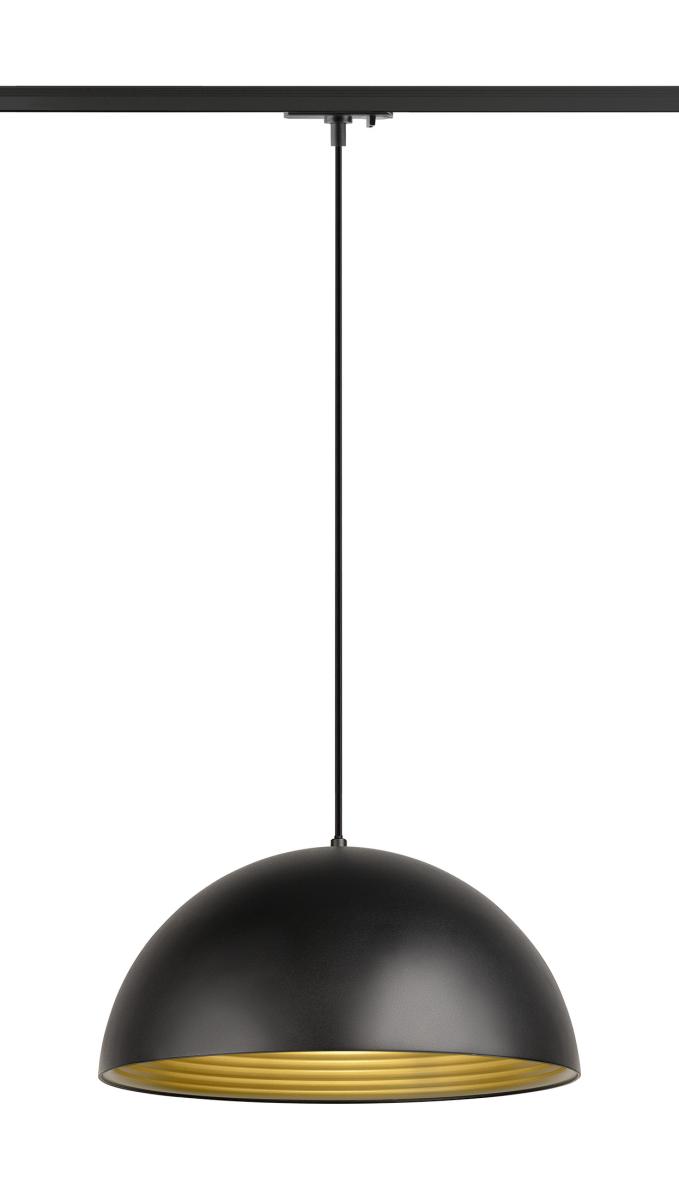 hanglamp, pendel, donker, mat, gouden binnenkant