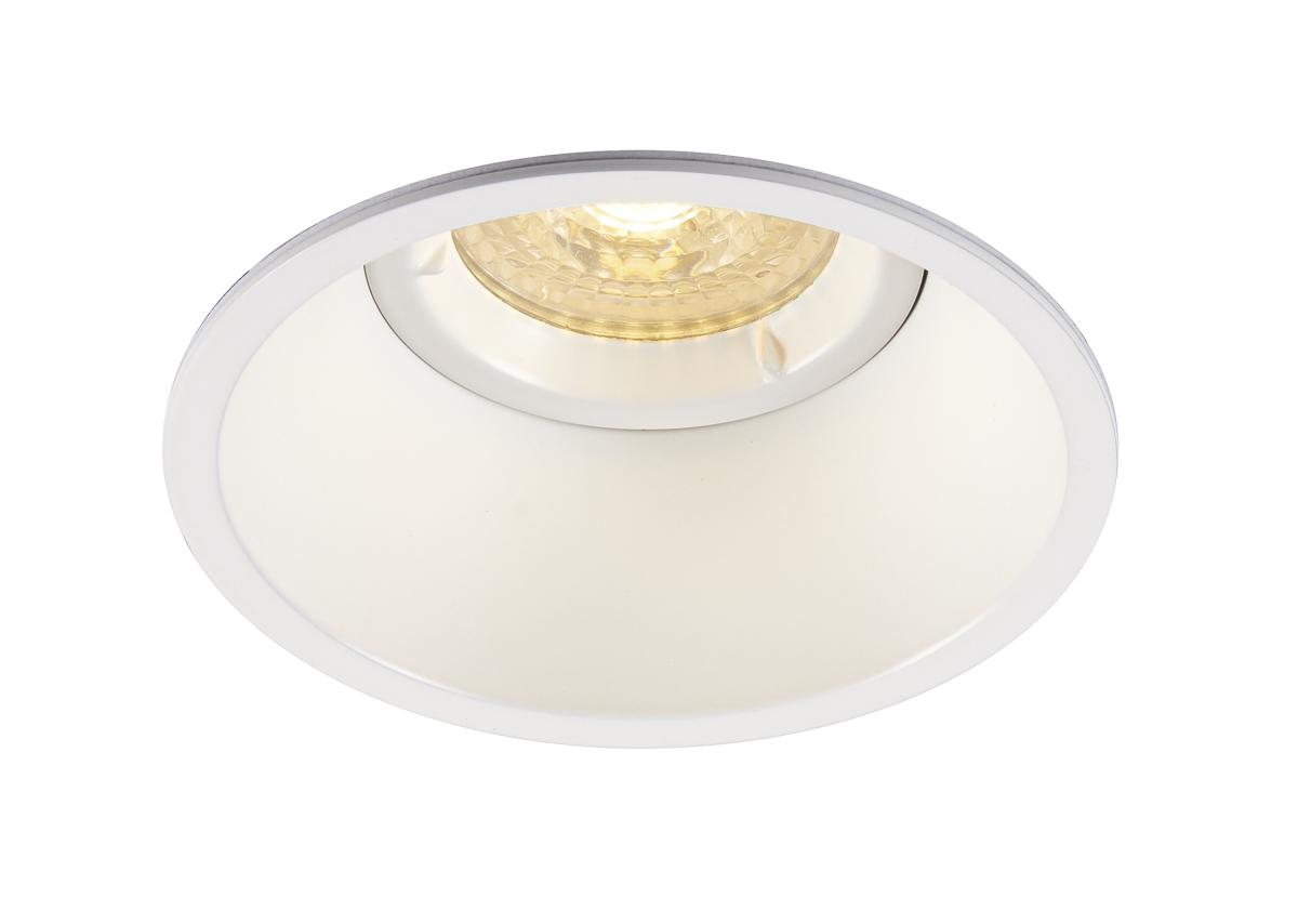 inbouwspot, downlight, ringvormig, wit, lampkop