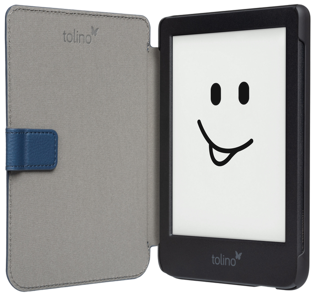 e-reader, hoes, grijze, draagbaar, tolino