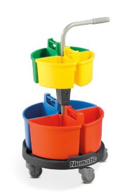 Numatic Werkwagen NCR4 carrousel ReFlo