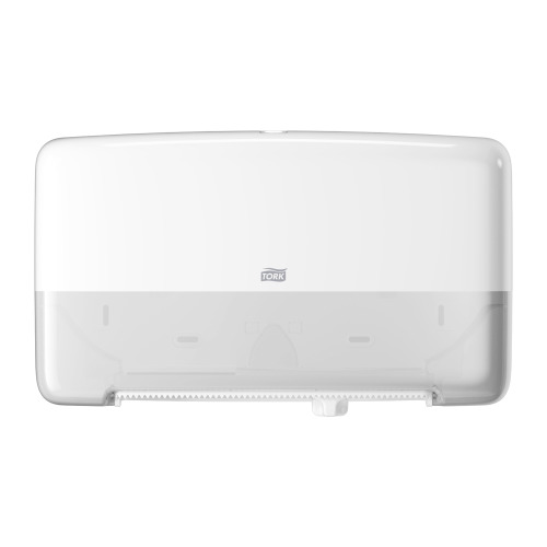 Tork Mini Twin Jumbo Toiletpapier Dispenser T2 Wit