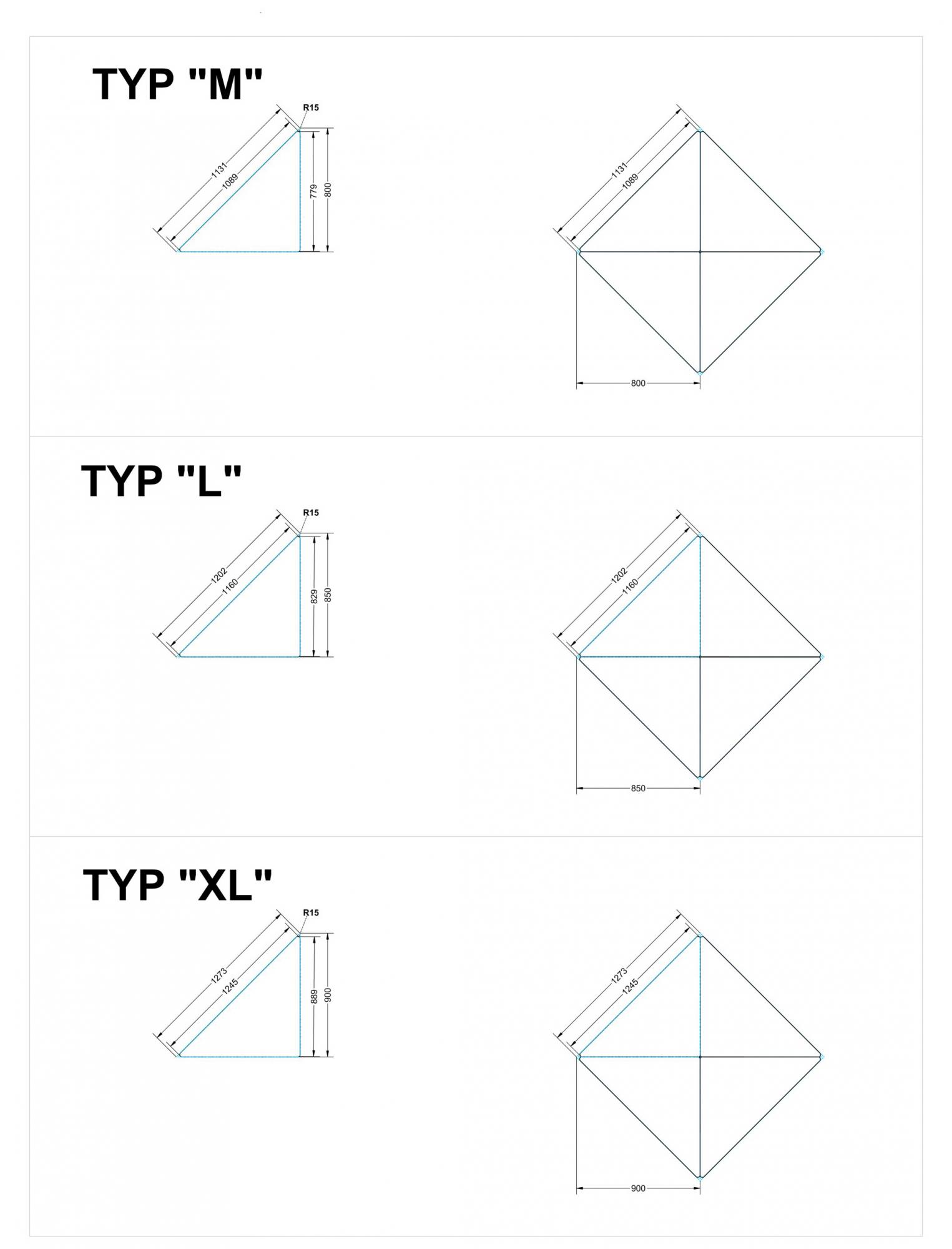Pythagoras driehoekige tafel massieve kern "Powersurf" met Ergo Tray Box