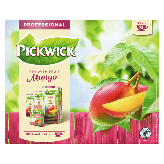 thee fruit, mango, mango thee, Pickwick, 100% natuurlijk