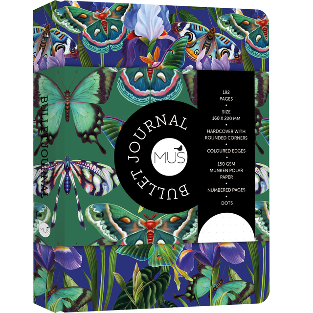 notebook, journal, butterflies, colorful, paper